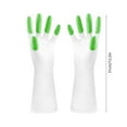 thumbnail image 3 of TerraHaven Cleaning Gloves Reusable Natural Rubber Dishwashing Gloves Nonslip Gloves For Kitchen And Home Cleaning One Pair, 3 of 6