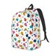 thumbnail image 1 of Disketp Ladybugs And Flowers print Canvas Backpack Lightweight Travel Daypack Student Rucksack Laptop Backpack-Small, 1 of 5