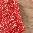 thumbnail image 6 of Xudanell Toddler Girl Clothes Cat Print Cotton Ruffle Short Sleeve Polka Dot Shorts Clothes for Girls White 5-6 Years, 6 of 8