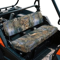 Yuyamidu Deer Owl UTV Seat Cover Camo Hunting Mule Bench Seat Cover Easy to Clean UTV Seat Accessories All-Weather Protection Compatible with Kawasaki Mule 3000 3010 3020