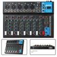 thumbnail image 3 of Mezclador de audio profesional de 7 canales con fuente de alimentación de 48 V, reproductor de MP3,, 3 of 12