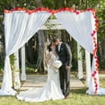 thumbnail image 3 of Moocorvic 3Pcs Artificial Flower Valentine Garland, for Wedding Table Centerpiece Holiday Birthday Party Decor 8.2 FT, 3 of 6