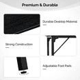 thumbnail image 5 of Tcbosik Long Bar Table with Metal Frame, 71" Counter Bar Height Table, Rectangular Dining Table, Console Table for Kitchen, Entryway, Living Room, Black, 5 of 5