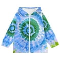 thumbnail image 4 of GigrtiJin Kid's Hoodies Tie Dye Printed Hooded Full Zippper Jacket with Pocket Trendy Casual Athletic Outwear, 4 of 5