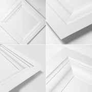 White 2 ft. x 2 ft. Decorative Square Drop Ceiling Tile, Lay-In PVC Ceiling Panels (48 sq.ft./Case)
