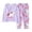 F149-Light Purple, variant on FYDUU Girls Pajamas Fall Winter Sleepwear Long Sleeve Pajama Sets Cartoon Print Comfortable Loungewear for Kids Two Piece Outfit 8-9 Years