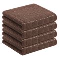 thumbnail image 1 of 100% Cotton Terry Kitchen Towels(Black, 13 x 28 inches), Checkered Designed, Soft and Super Absorbent Dish Towels, 4 Pack, 1 of 5