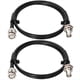 thumbnail image 1 of Cable BNC - 2 Unidades de 50 Ohmios, RG58, Cable Coaxial BNC Macho A Hembra, Cable de Extensión de 90 cm para Radio CB/Radioaficionado VHF., 1 of 7