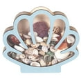 thumbnail image 1 of Wooden Seashell Display Case with Acrylic Panel, Beach Sea Shell Storage Box, 1 of 7