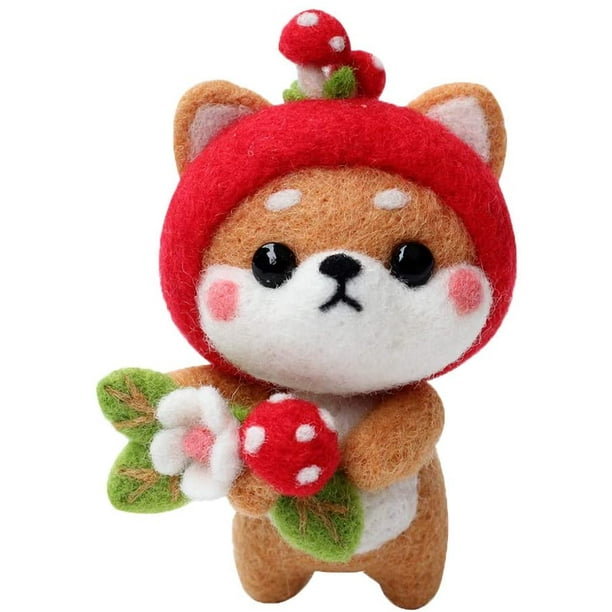 Needle Felting Beginner Kits Felt Animals Wool Felting Kits Complete Needle Felting Tools and Supplies for DIY Felting Starters and Kids(Strawberry Bear)(C) Needle Felting Beginner Kits Felt Animals Wool Felting Kits Complete Needle Felting Tools and Supplies for DIY Felting Starters and Kids(Strawberry Bear)(C)