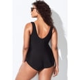 thumbnail image 2 of Swimsuits for All Women's Sarong Front One Piece Swimsuit, 2 of 3
