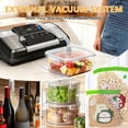 thumbnail image 3 of Gyreuni 95Kpa Vacuum Sealer Machine for Food with Bags, 12-in-1 Food Saver Vacuum Sealer with Double Heat Seal, Built-in Cutter,Accessory Hose, Bag S, 3 of 9
