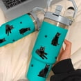 thumbnail image 3 of Cat Gift for Cat Lover,30 oz Cat Tumbler Stainless Steel Insulated with Handle (Cat-Blue, 30 oz), 3 of 6