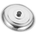 thumbnail image 3 of AURARMLET Large Lid 38.00X38.00X7.00CM Silver Round Stainless Steel Plastic for Cookware 1Pack, 3 of 8