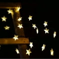 thumbnail image 3 of Luces para jardín, luces solares de cadena de estrellas, luces de cadena con energía solar, luces de cadena de apariencia llamativa Jadeshay A, 3 of 7