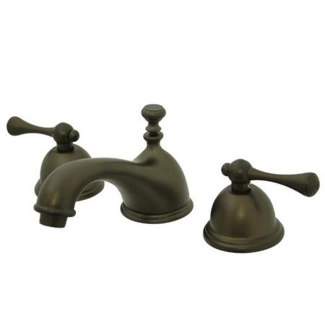 Kingston Brass KS3965BL 8 Inch -18 Inch Widespread Lavatory Faucet - Oil Rubbed Bronze