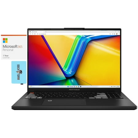 ASUS Vivobook Pro 16X Gaming/Entertainment Laptop (Intel i9-13980HX 24-Core, 16.0in 120 Hz 3.2K (3200x2000), GeForce RTX 4070, Win 11 Pro) with Microsoft 365 Personal , Dockztorm Hub