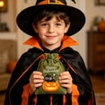 thumbnail image 5 of AZXY Halloween Drawstring Gift Bags Texture Pumpkin Print Candy Treat Pouches, Reusable Portable Multipurpose Goodie Sacks for Halloween Party Favors & Holiday Decor Storage, 5 of 7