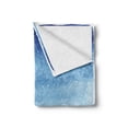 thumbnail image 2 of Winter Soft Flannel Fleece Blanket, Falling Snow Splashes Stains Watercolors Shades of Blue Abstract Christmas Inspired, Cozy Plush for Indoor and Outdoor Use, 60" x 80", Blue White, by Ambesonne, 2 of 6