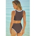 thumbnail image 2 of Contrast Trim Two-Piece Swimsuit, 2 of 3