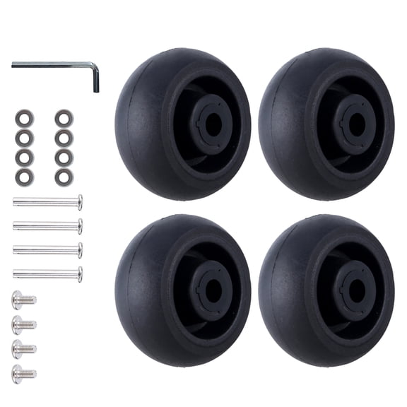 Set of 4 Travel Luggage Suitcase Replacement Wheels 40x18mm Plastic Caster Wheels Repair Shelf Replacement Wheels