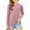 Pink, variant on Blczomt Pullover Girls Shirt Basic Long Sleeve T-Shirt Green Casual Soft Solid Color Loose Clothes for Girls