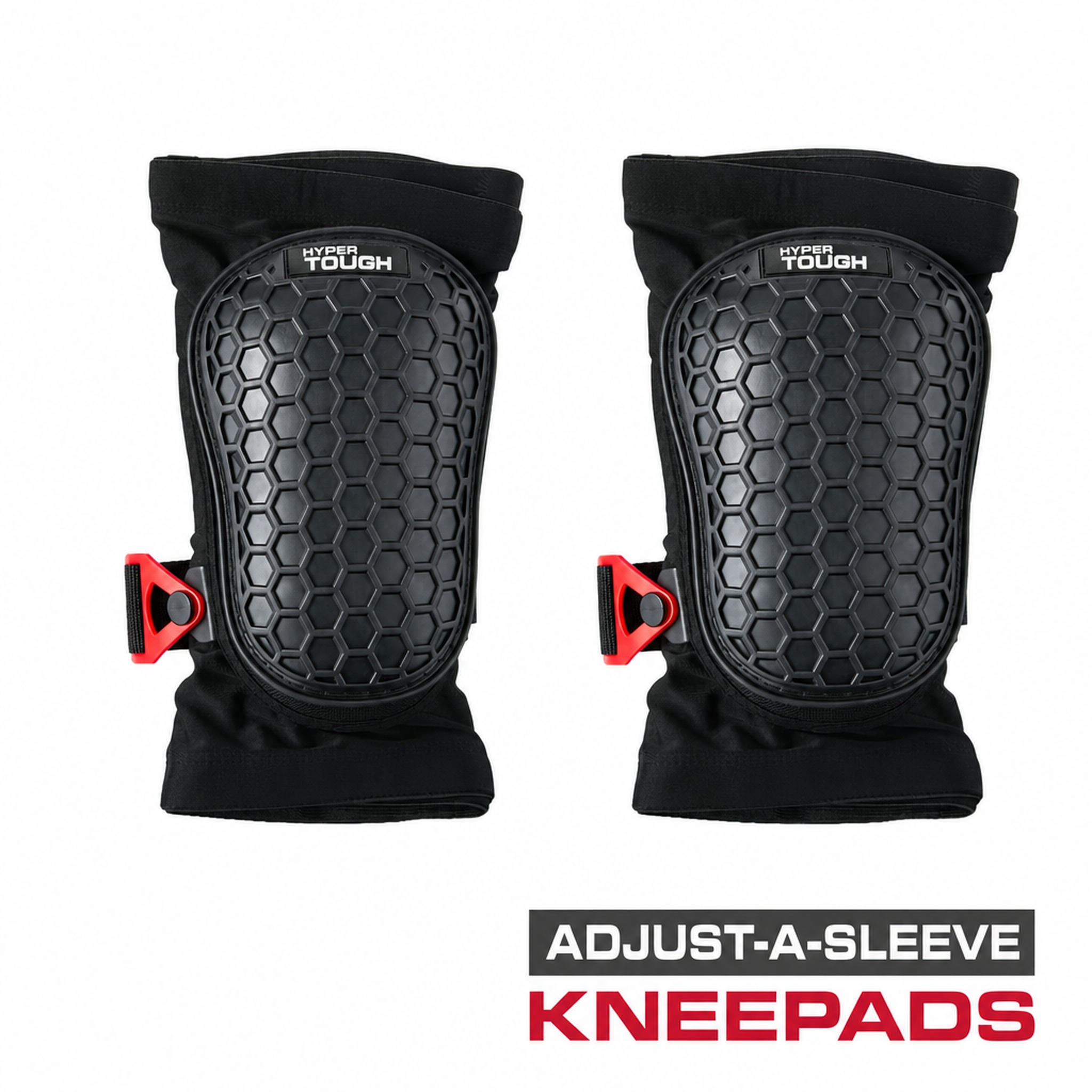 Hyper Tough Adjust-a-Sleeve Knee Pads with Sure-Grip Cap photo 1