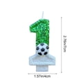 thumbnail image 3 of shyuyusa Creative Football Number Candle, DIY Cake Topper for Birthday Party Decoration, 3 of 6