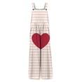 thumbnail image 3 of Fgvctg Valentine's Day Overalls for Women Sleeveless Date Night Spaghetti Straps Overalls Casual Wide Leg Pant Love Heart Graphic Bib Overalls Rompers Sprimg Pant With Pockets Cyan 2XL, 3 of 6