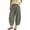 Green, variant on Breezora Women's Fashionable Casual Bucket Pants Cotton Linen Wide Leg Loose Fit Summer Breathable With Pockets