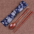 thumbnail image 3 of Japanese Chopsticks And Spoon Set, Wooden Chopsticks And Spoon Set, Outdoor Travel Tableware, Light Weight, Hand Polished, Smooth, 3 of 9