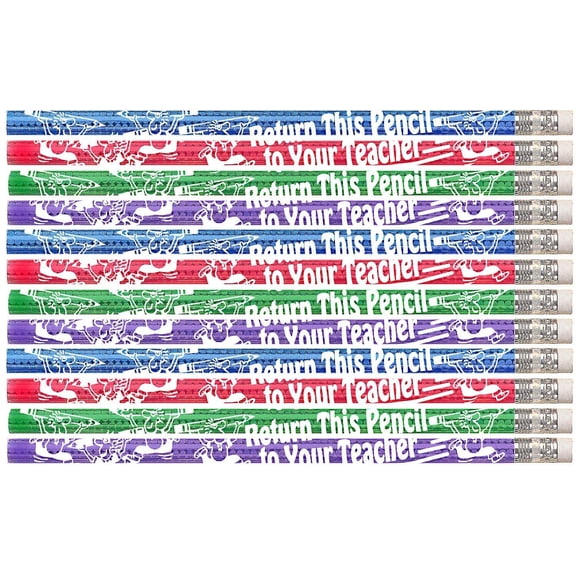 D1408 Return This Pencil To Your Teacher - 36 Qty Package - Teacher Pencils - Express Pencils