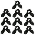 thumbnail image 5 of LULULION 10Pcs Elastic Black Hair Ties Bunny Ear Bow Scrunchies Fashionable Hair Accessories, 5 of 8
