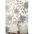 thumbnail image 3 of Shoner Wohnen 5, Floral Stripped Books Design Blanc, Gris Papier Peint Rouleau, 3 of 4