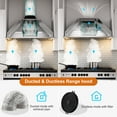 thumbnail image 2 of BRANO 30 Inch Range Hood Insert,900 CFM Smart Voice/Gesture/Touch Control,with 4 Speed Exhaust Fan, 2 of 8