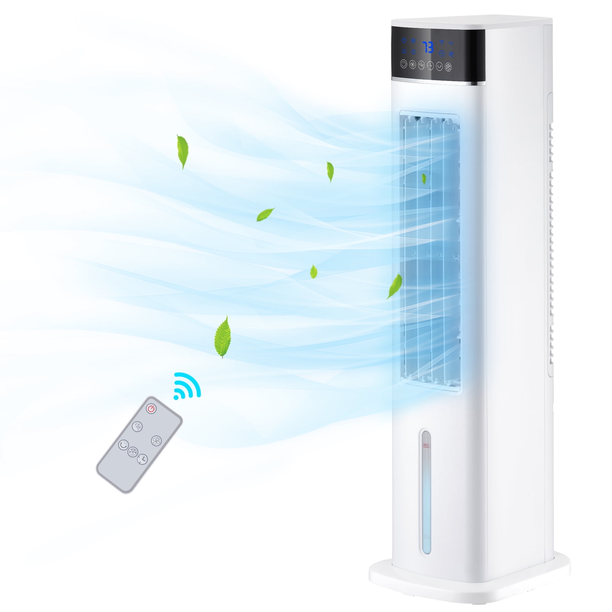 AKIRES Evaporative Air Cooler,30" Oscillating Tower Fans Swamp Cooler