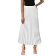 thumbnail image 1 of Robes d'Été Taille Haute Jupe Midi en Chiffon à Volants Longueurs Longues Robe Blanche TG, 1 of 4