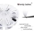 thumbnail image 3 of Extensiones de pestañas con volumen prefabricadas WENDY LASHES 500 Fans 12D, 3 of 6