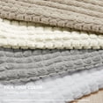 thumbnail image 3 of Deconovo Solid Soft Pillowcases Light Gray Throw Pillow Covers Decorative Cushion Covers for Couch 22 x 22 inch Light Gray Set of 2, 3 of 6