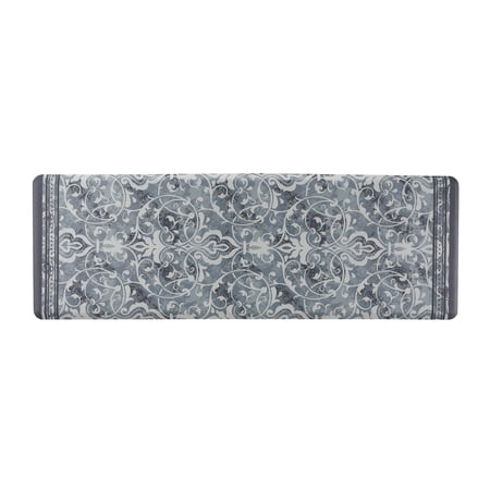 My Texas House Scroll Foam Kitchen Anti-Fatigue Runner in Grey  20  x 60