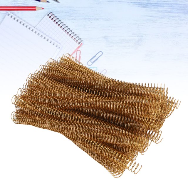 19mm Spiral Binding Coils, 4:1 Pitch, 48 Loops, 170 Sheets, A4 Size, 100 Pack, for Engineer Files, Office Documents, Presentations, with 360 Degree Page Rotation Function