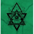thumbnail image 2 of Triangle Eye Star Symbolic Spirit Unisex Plus Fleece Graphic Hoodie Brisco Brands 3X, 2 of 5