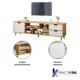 thumbnail image 3 of Mueble De Tv Mesa Modular Rack Pantalla Multifuncional, 3 of 4