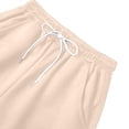 thumbnail image 5 of BLCHUNen Mens Workout Pants Summer Drawstring Casual Loose Elastic Waisted Activewear Running Pants with Pockets,XL,Beige, 5 of 7