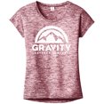 thumbnail image 1 of Camiseta para mujer de Gravity Outdoor Co. Posicharge Heather - Logo blanco - Maroon - 2XL Gravity Outdoor Co. Camiseta de manga corta, 1 of 1