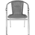 thumbnail image 2 of SAFAVIEH Wrangell Outdoor Patio Stacking Arm Chair, Grey, Set of 2, 2 of 7