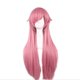 thumbnail image 3 of 80cm Long Straight Anime Wig Mirai Nikki Synthetic Pink Hair Wigs Cosplay for The Future Diary Yuno Gasai, 3 of 4