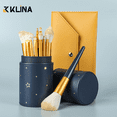 thumbnail image 4 of KLINA 12PCS Makeup Brushes Set Kit For Women Professional Natural Brush Foundation Powder Contour Eyeshadow Lip Make Up Tools Brushes set 6, 4 of 6