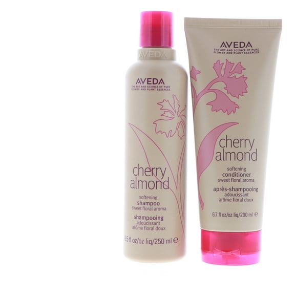 Aveda Cherry Almond Softening Shampoo, 8.5 oz-Aveda Cherry Almond Softening Conditioner, 6.7 oz