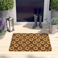 thumbnail image 2 of Black Leopard Sunflower Pattern Flannel Non Slip Door Rugs,Washable Door Mats Indoor,Decorative Door Mats,Dirt-Resistant and Absorbent Doormat for Entrance,Bedroom,Kitchen,Bathroom,31.5x17in(80x43cm), 2 of 4